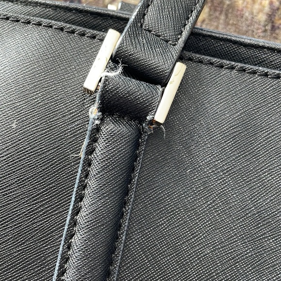 Kate Spade large black tote-needs 1 strap repaired-see photos. Originally >$150. - Picture 6 of 6